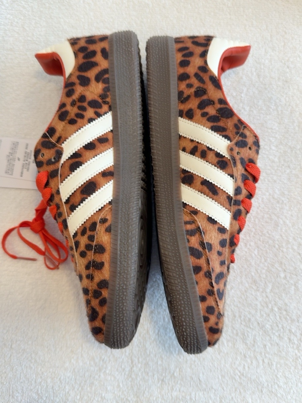 Adidas Samba OG J12734 Leopard Pony Hair Sneakers NWT 7.5 - Picture 3 of 8
